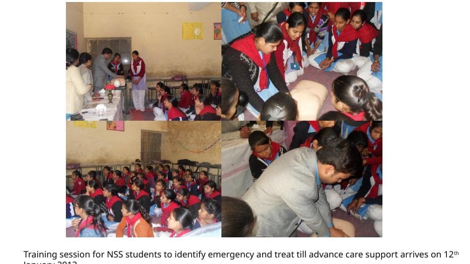 Emergency Care Training for NSS Volunteers