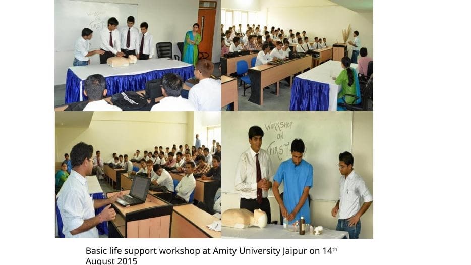 Basic Life Support Workshop at Amity University Jaipur
