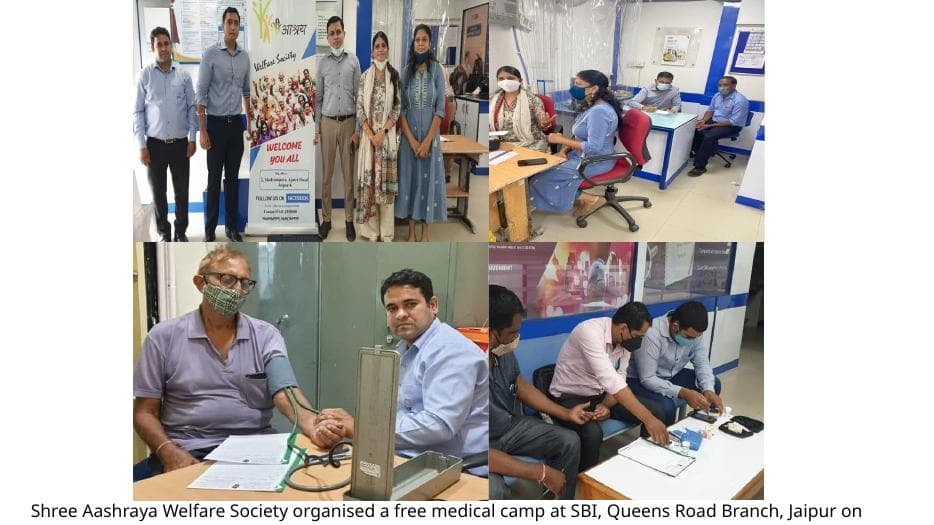 Health Check-up Camp at SBI Queens Road