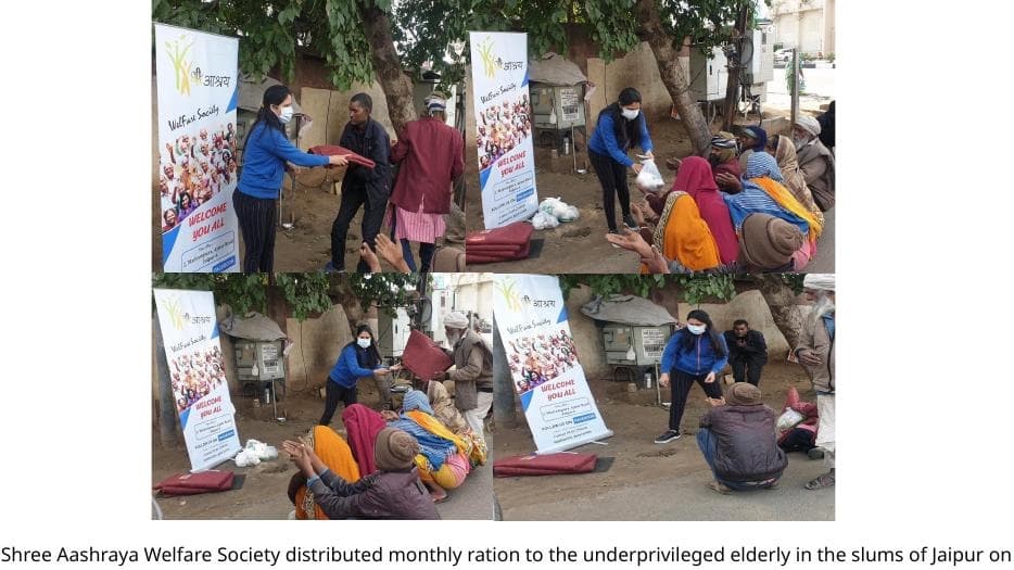 Monthly Ration Support for Elderly Residents