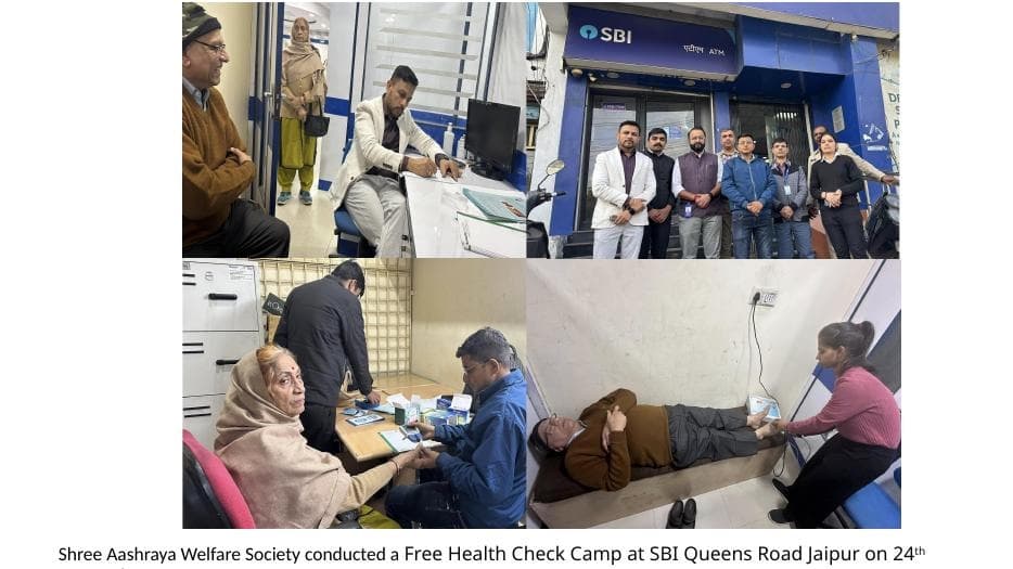 Free Health Check-up Camp at SBI Queens Road