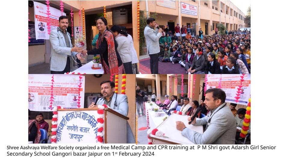 School Medical Camp and CPR Training