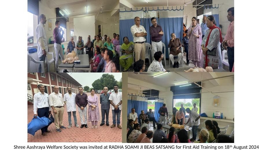 First Aid Training at Radha Soami Satsang Beas
