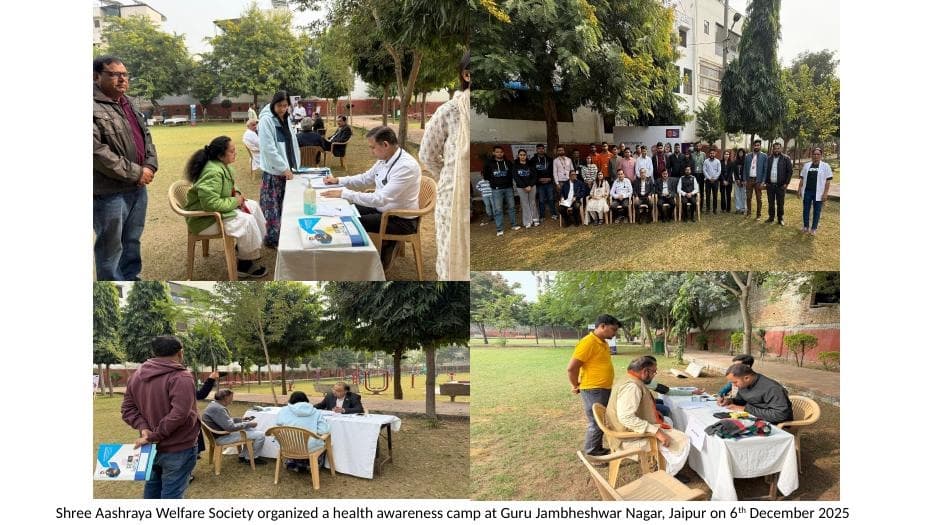Community Health Awareness Camp at Guru Jambheshwar Nagar