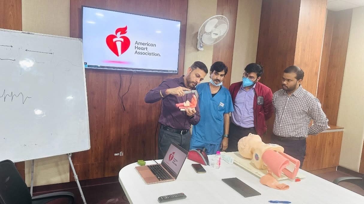 Life support training session